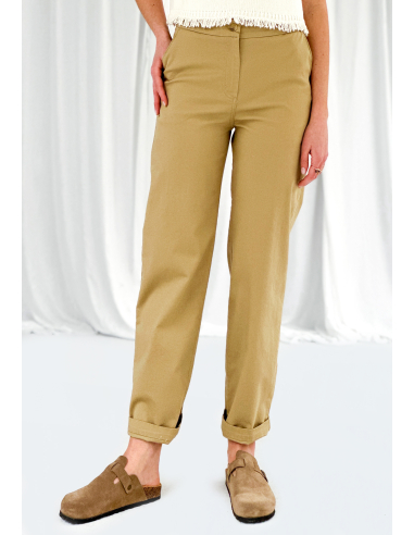 STRETCH COTTON TROUSERS