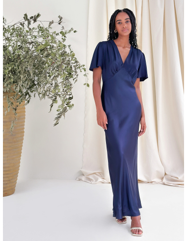 MERMAID DRESS IN VISCOSE SATIN