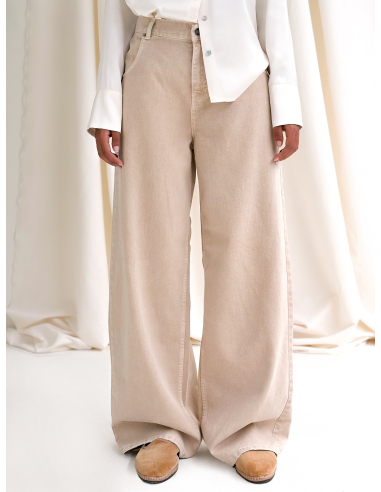 WIDE COTTON TROUSERS