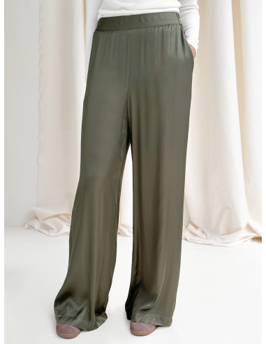 SATIN PALAZZO PANTS