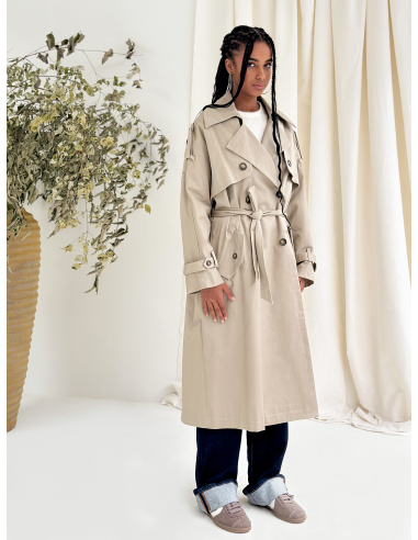 TRENCH IN COTONE STRETCH