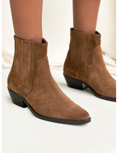 SUEDE TEXAN BOOTS