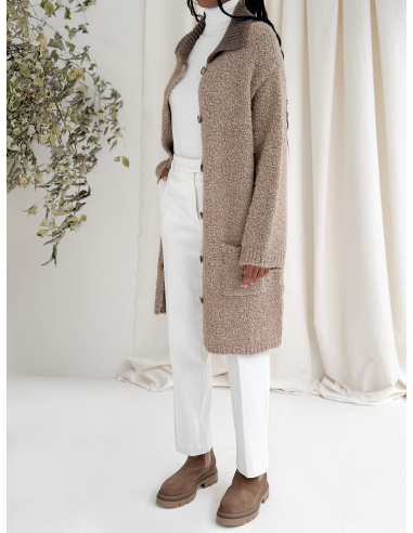 BOUCLE' KNIT COAT