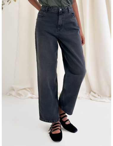 BLACK BALLON WIDE LEG DENIM