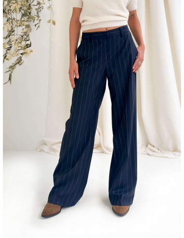 PINSTRIPE PALAZZO TROUSERS