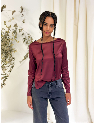 LONG SLEEVED VISCOSE BLOUSE