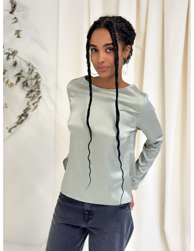 LONG SLEEVED VISCOSE BLOUSE