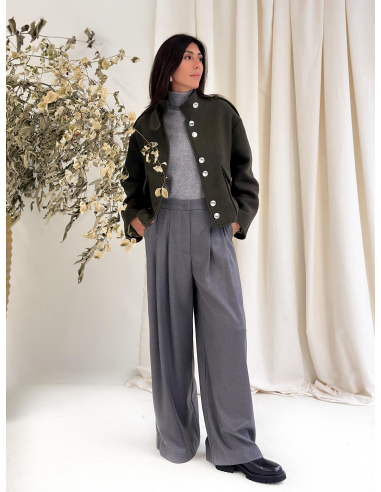 TAILORED TROUSERS WITH DOUBLE PLEATS