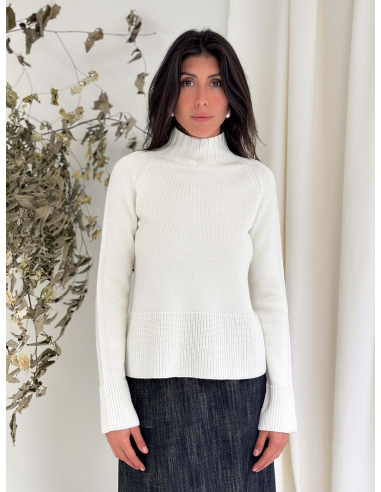 100% WOOL HIGH NECK SWEATER