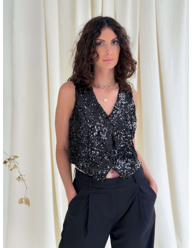 GILET IN PAILLETTES