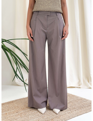 PALAZZO TROUSERS WITH PLEATS