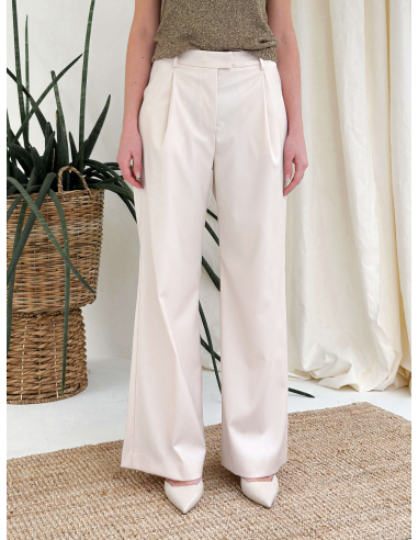 PALAZZO TROUSERS WITH PLEATS