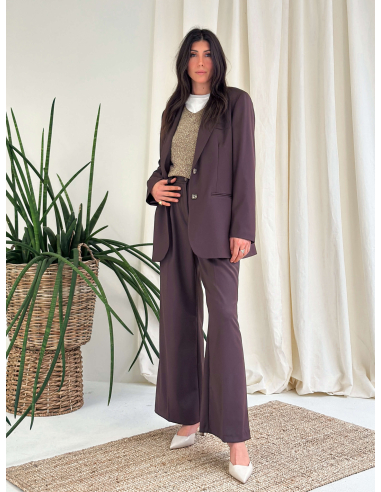 PALAZZO TROUSERS WITH PLEATS