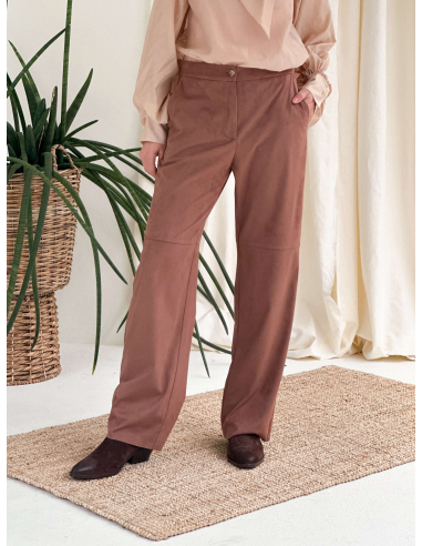 SUEDE TROUSERS